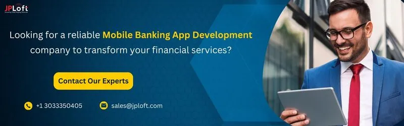 mobile banking app development CTA